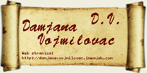 Damjana Vojmilovac vizit kartica
